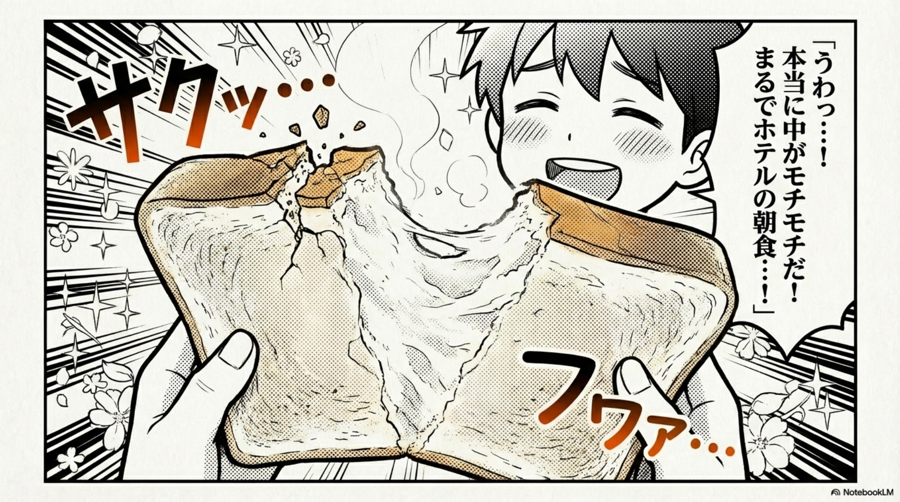 【アラジン】中がモチモチでまるでホテルの朝食のようなトーストに感動