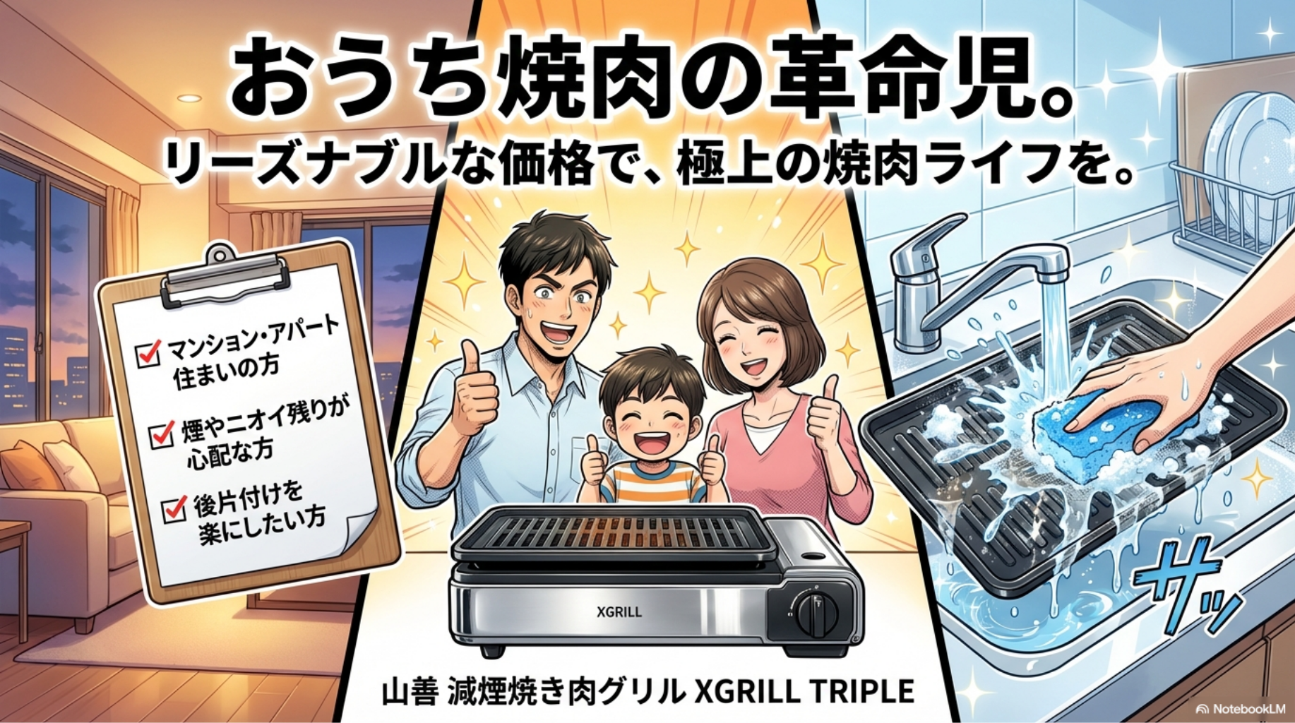 【山善 XGRILL】おうち焼肉の革命児。リーズナブルで極上の焼肉ライフを