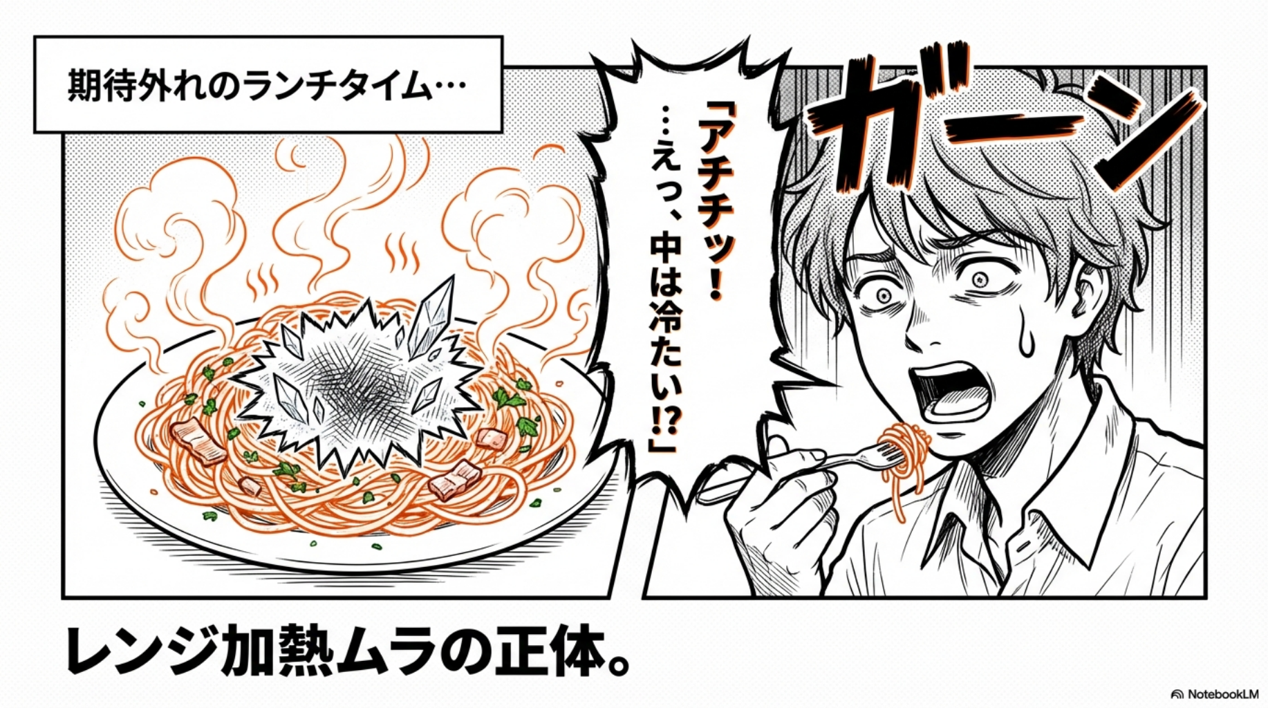 【象印 EVERINO】レンジ加熱ムラでパスタの中が冷たいランチタイムの失敗