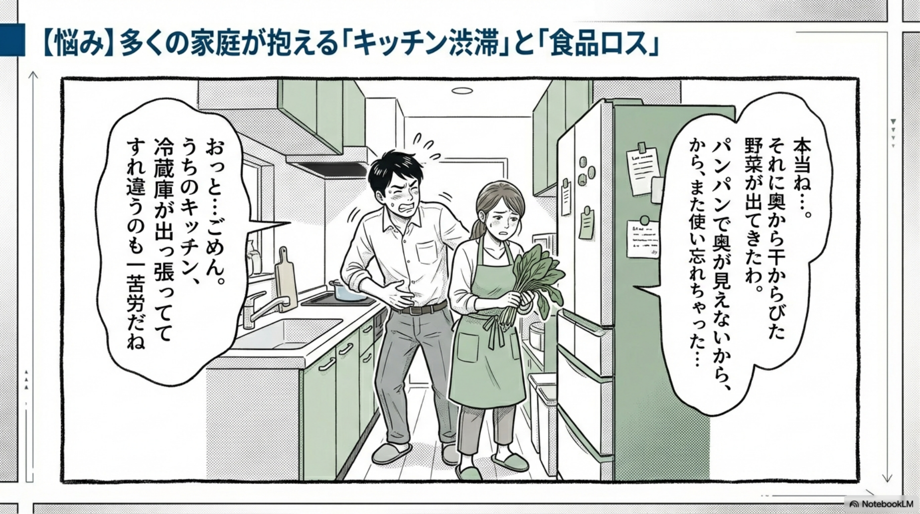【パナソニック 冷蔵庫】多くの家庭が抱える「キッチン渋滞」と「食品ロス」の悩み