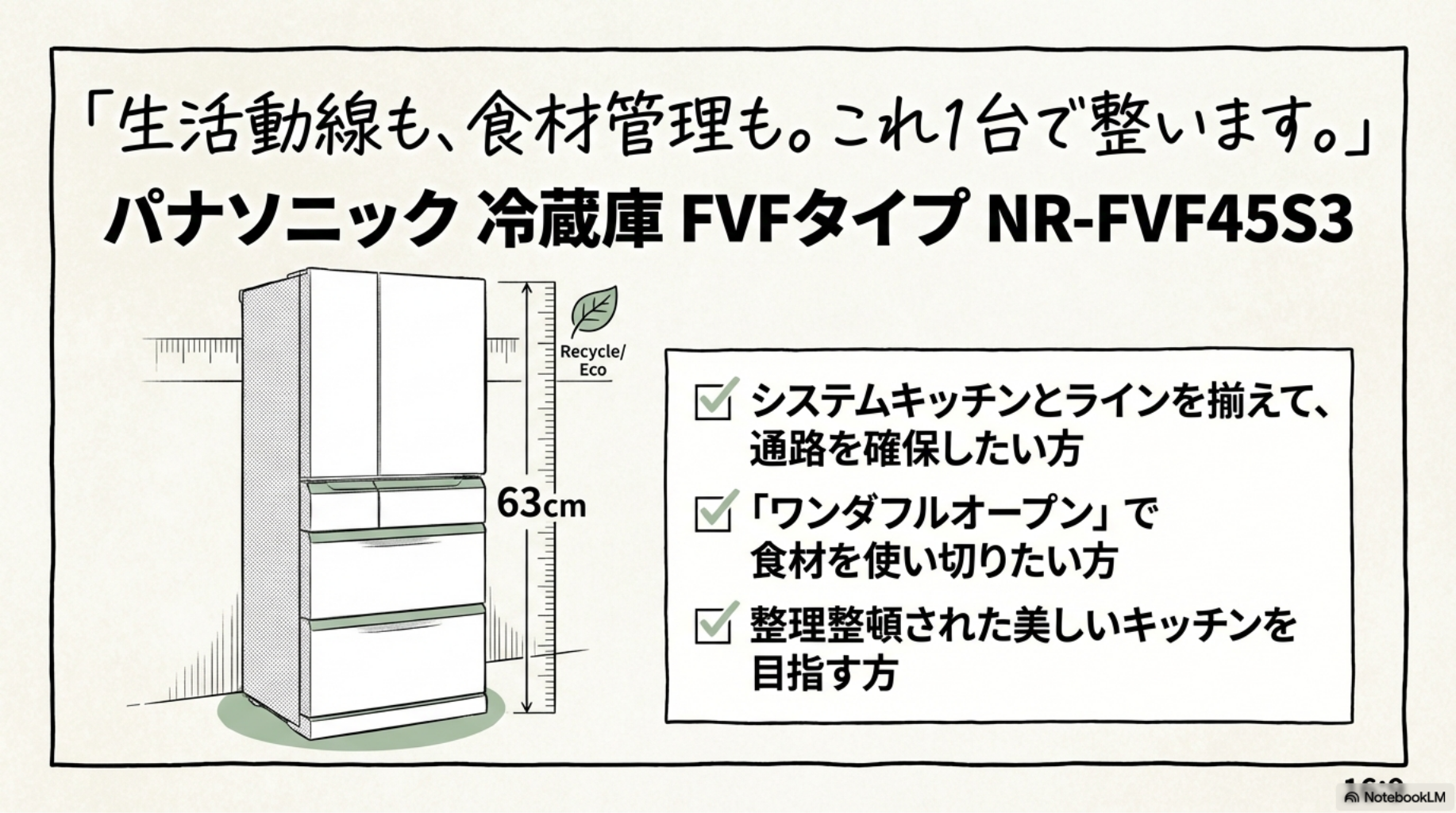 【パナソニック 冷蔵庫】生活動線も食材管理もこれ1台で整う。おすすめユーザーチェックリスト